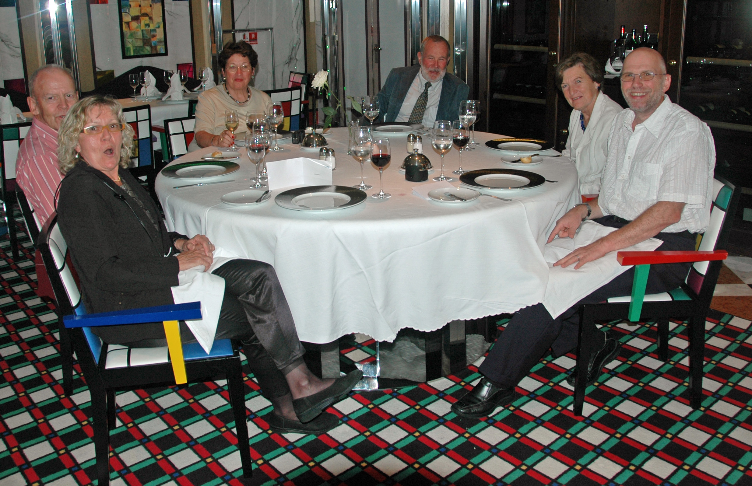 Nachtessen im Clubrestaurant der Costa Concordia